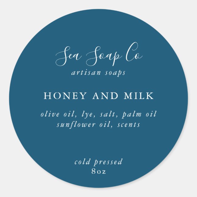 Stickers savon personnalisables (Devant)