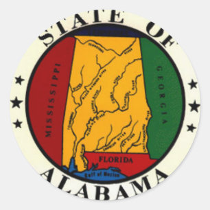 Stickers Sceau d'État de l'Alabama