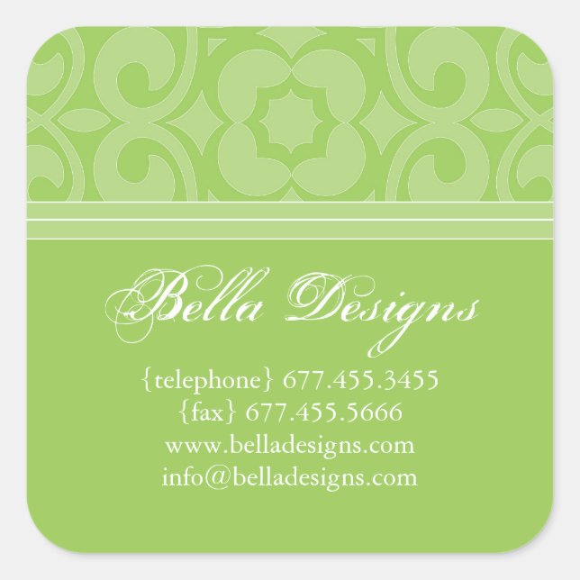 Stickers Sceau Enveloppe Chic (Devant)