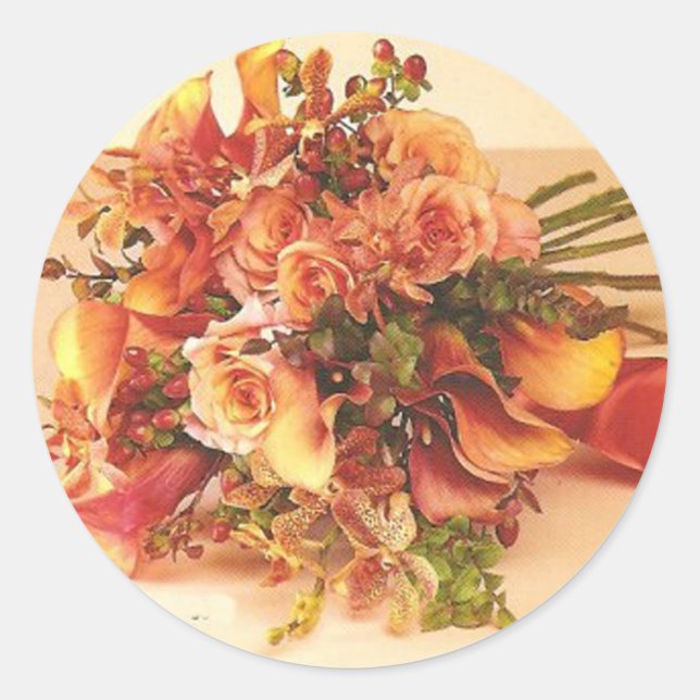 Stickers Sceau Mariage d'automne (Devant)