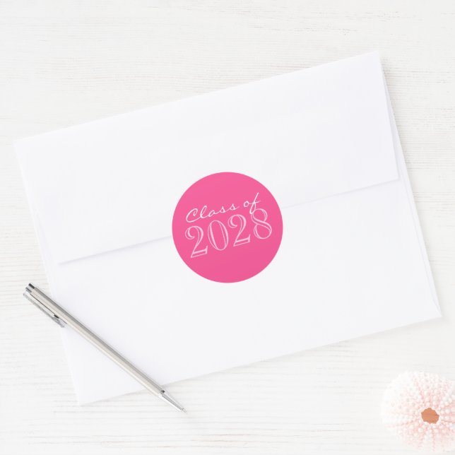 Stickers Sceau rose 2 Toné Enveloppe de Graduation (Enveloppe)