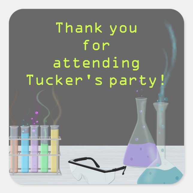Stickers Science Party (Devant)