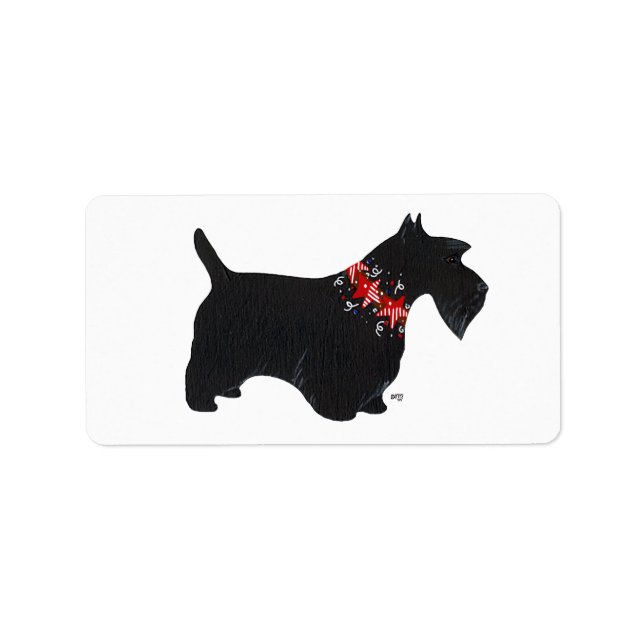 Stickers Scottie Festive ! (Devant)