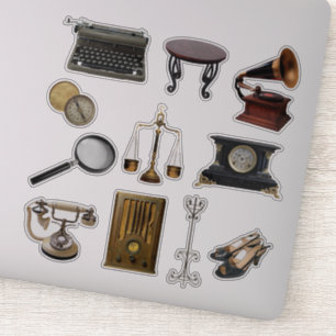 Stickers Scrapbook du journal des articles vintage