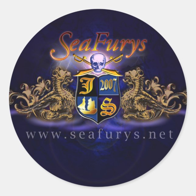 Stickers SeaFurys Shield (bleu) (Devant)