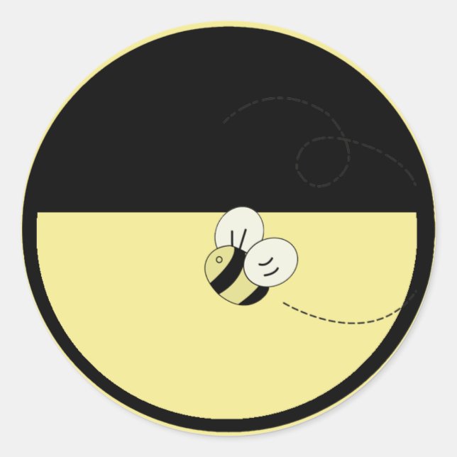 Stickers Seal Enveloppe Bee Happy Bumble (Devant)