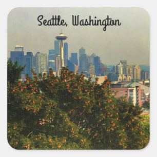 Stickers Seattle Skyline #1