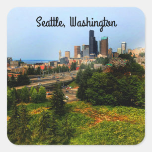 Stickers Seattle Skyline #3