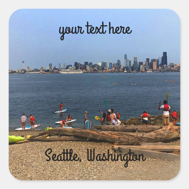 Stickers Seattle Skyline #4-1 (Devant)