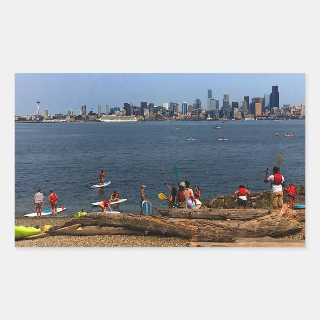 Stickers Seattle Skyline #4-2 (Devant)
