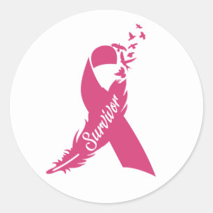 Stickers Sensibilisation au ruban rose du cancer d