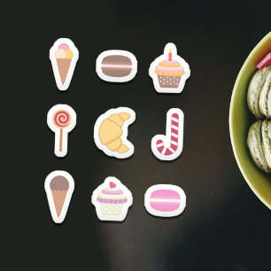 Stickers Set de Dessert & Sweet Traitements