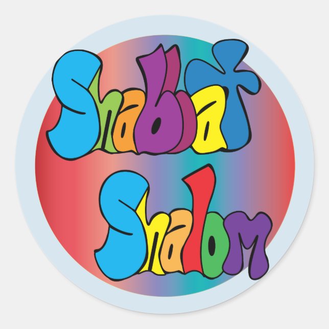 Stickers Shabbat Shalom (Devant)