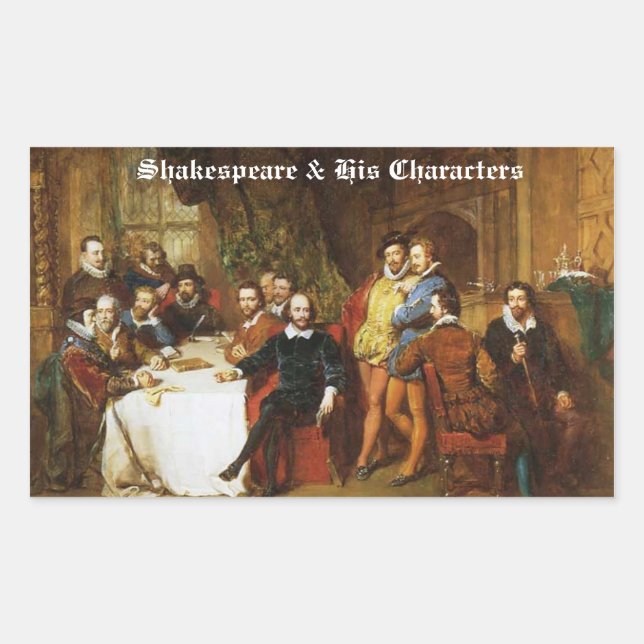Stickers Shakespeare et ses personnages (Devant)