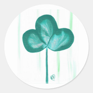Stickers Shamrock Abstrait à 3 feuilles