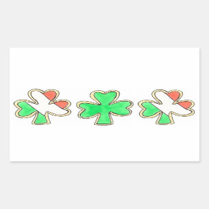 Stickers Shamrock Lucky Clover de la Saint Patrick