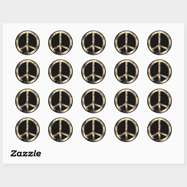 Stickers Signe Sepia Peace (Feuille)