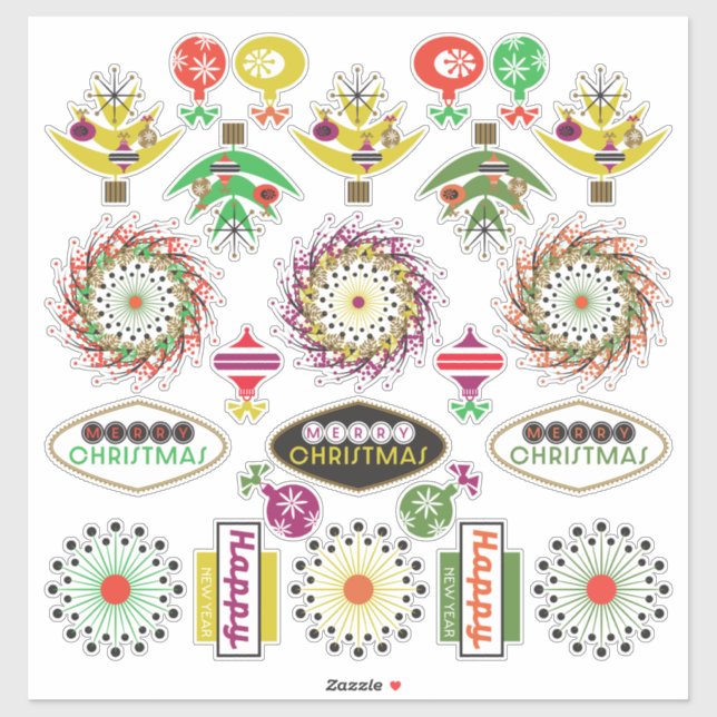 Stickers Signes de vacances (Feuille)