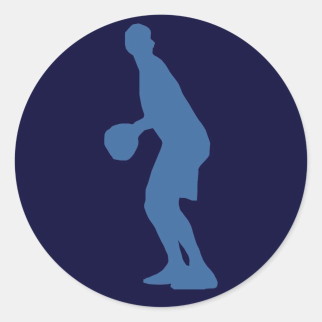 Stickers Silhouette du joueur de basket (Devant)