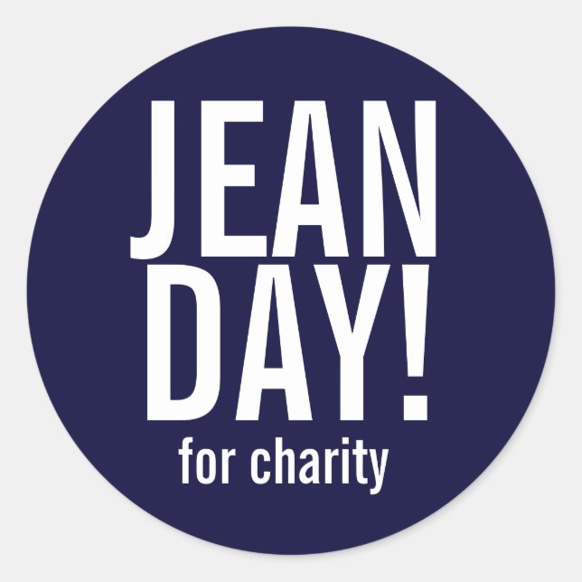 Stickers Simple Marine Blue Jean Day