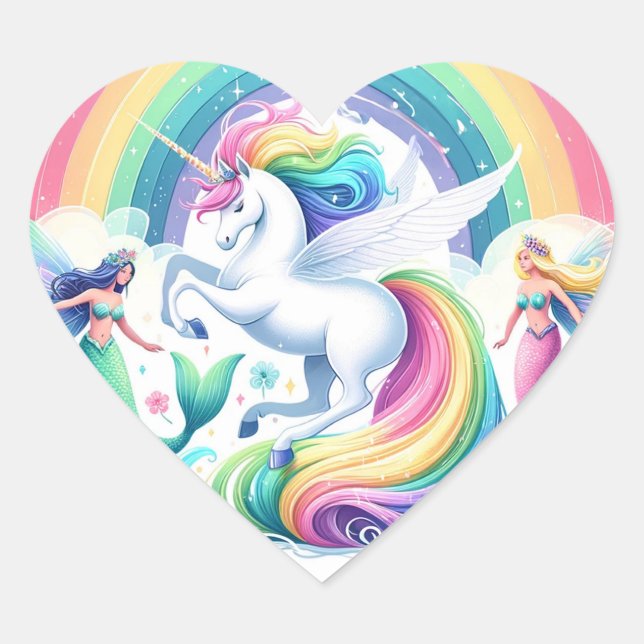 Stickers Sirènes et Unicornes (Devant)