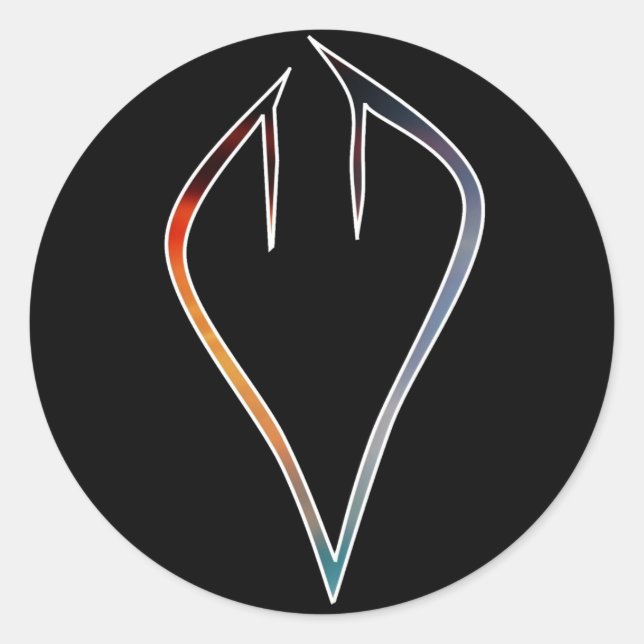 Stickers Sky Heart Diviés (Devant)