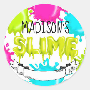 Stickers Slime, Étiquettes Slime, faveurs Slime