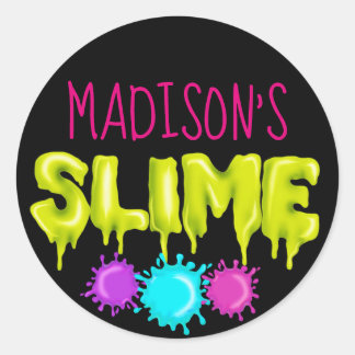 Stickers Slime, Étiquettes Slime, Soirée Slime