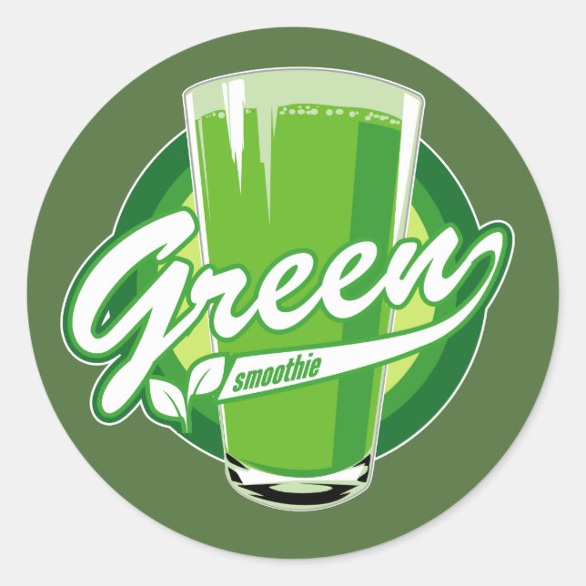 stickers Smoothie verte (Devant)