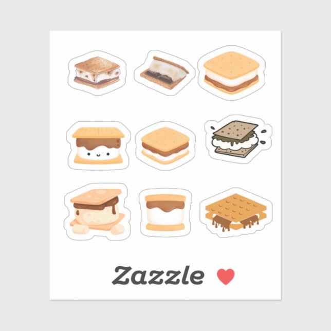 Stickers Smores (Feuille)