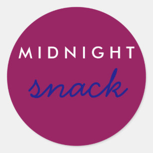 Stickers Snack de minuit Magenta Maroon Navy Blue