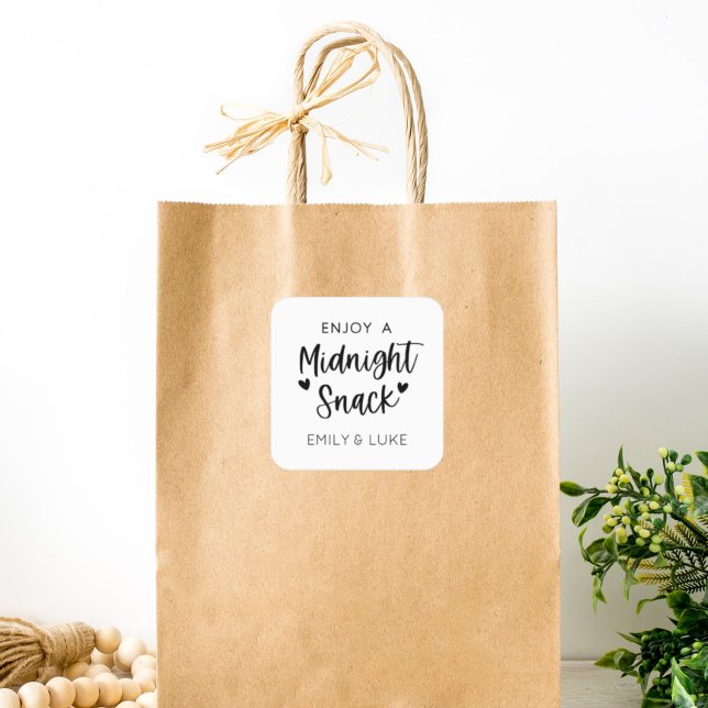 Stickers Snack Mariage simple de minuit Favoriser (Créateur téléchargé)