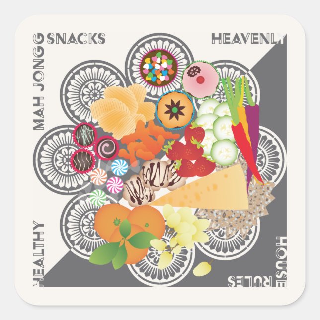 Stickers Snacks Mah Jongg (Devant)