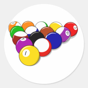 Stickers Snooker Balls