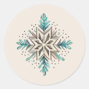 Stickers Snowflake, Fête, Noël, Bleu