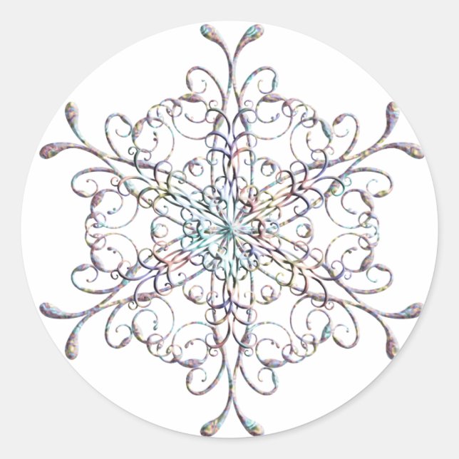 Stickers Snowflake Iridescente (Devant)