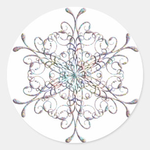 Stickers Snowflake Iridescente