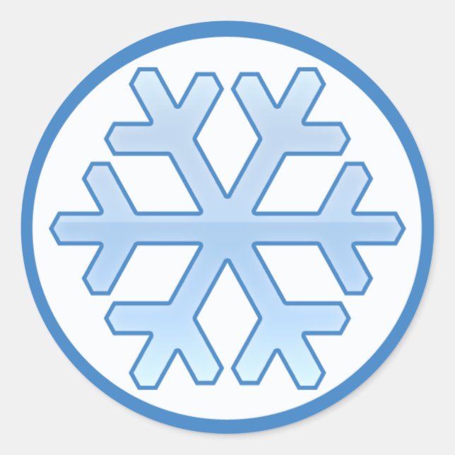 Stickers Snowflake Web 2.0 (Devant)