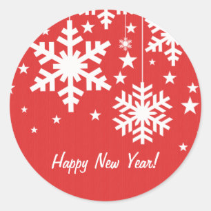 Stickers Snowflakes et Stars, Rouge
