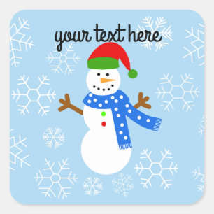 Stickers Snowman #1-4
