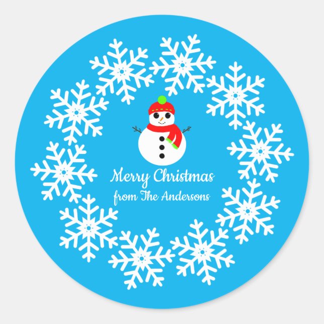 Stickers Snowman de Noël (Devant)