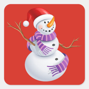 Stickers Snowman de vacances