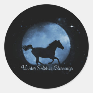 Stickers Solstice Hivernal Cheval et Lune