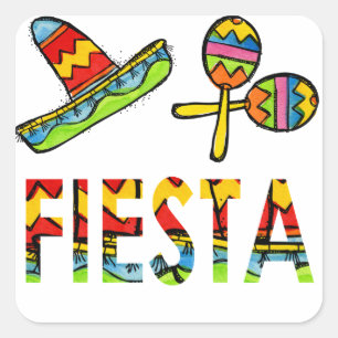 Stickers Sombrero Maraca pour la fête de la fête m