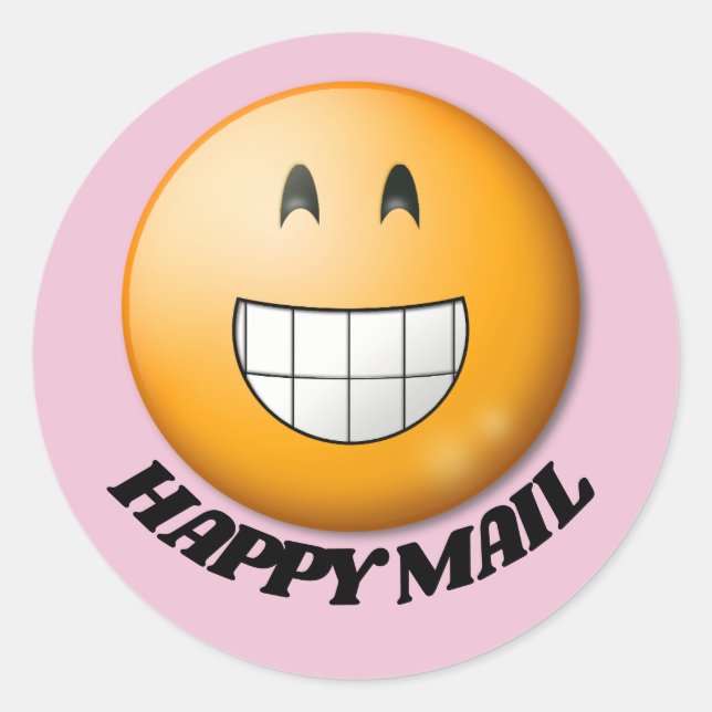 Stickers SOURIS DE COURRIER HEUREUX (Devant)