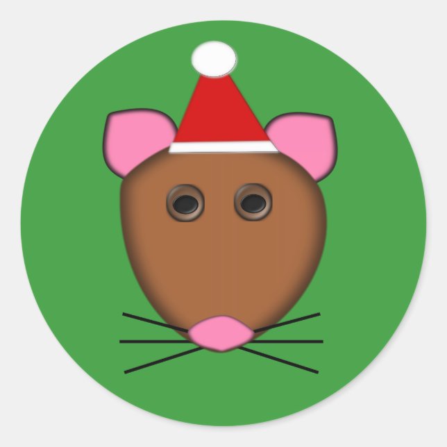 Stickers Souris Joyeux Noël (Devant)