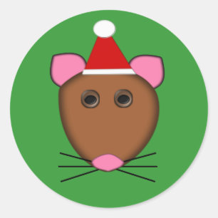 Stickers Souris Joyeux Noël