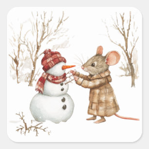 Stickers souris Noël