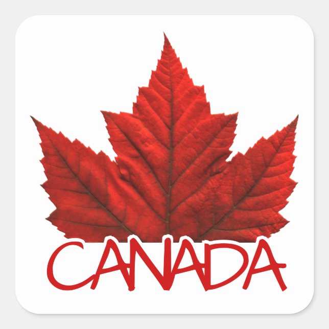 Stickers souvenir Canada Stickers Feuille d'érable (Devant)