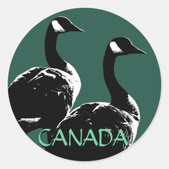 Stickers souvenir Canada Stickers oie Canada (Devant)